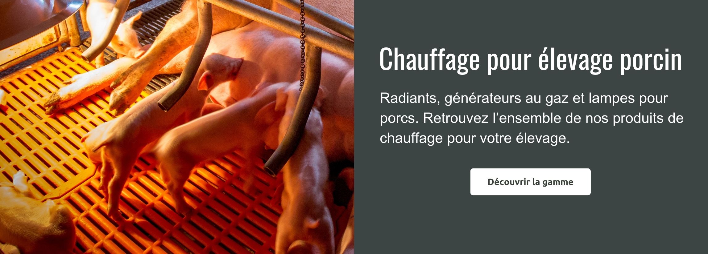 Chauffage pour élevage porcin