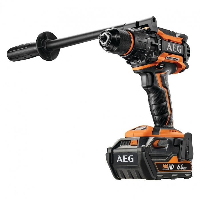 AEG Pack AEG 18V - Perceuse percussion Brushless 75 Nm - Batterie 4.0 Ah -  Chargeur pas cher 