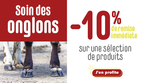 Soin des onglons : -10%